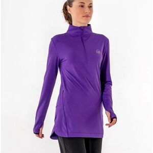 Bundle Veil Garments Spark Half Zip Modest Workout Tunic Top